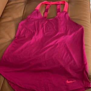 Nike Drifit top in hot pink size medium
